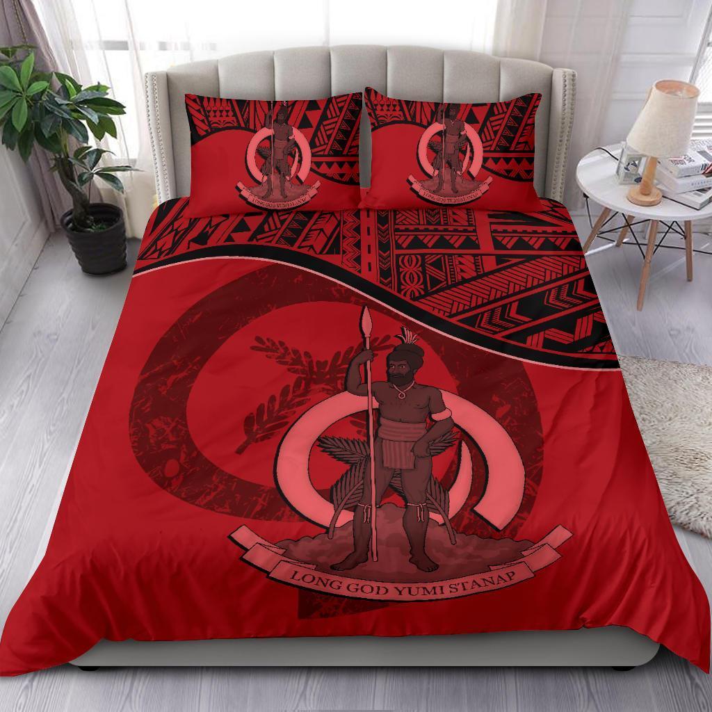 Vanuatu Bedding Set Red - Vibe Hoodie Shop