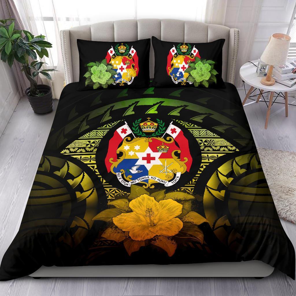 Tonga Reggae Hibiscus Bedding Set - Vibe Hoodie Shop