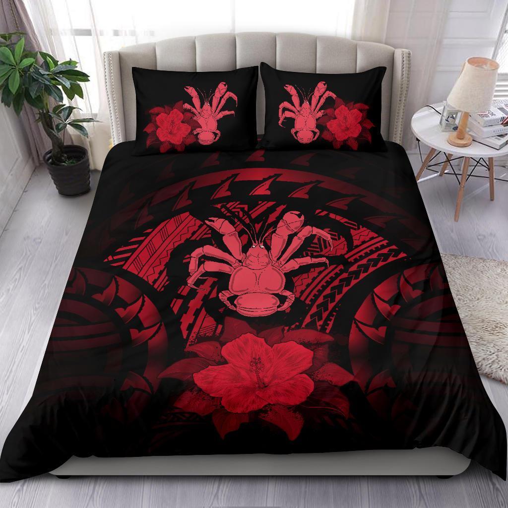 Niue Red Hibiscus Bedding Set - Vibe Hoodie Shop