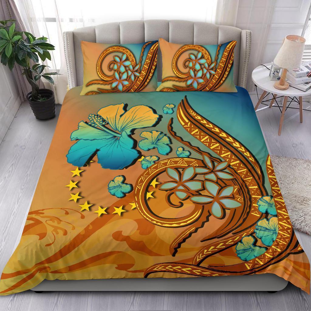 Cook Islands Bedding Set Sunset Glow - Vibe Hoodie Shop