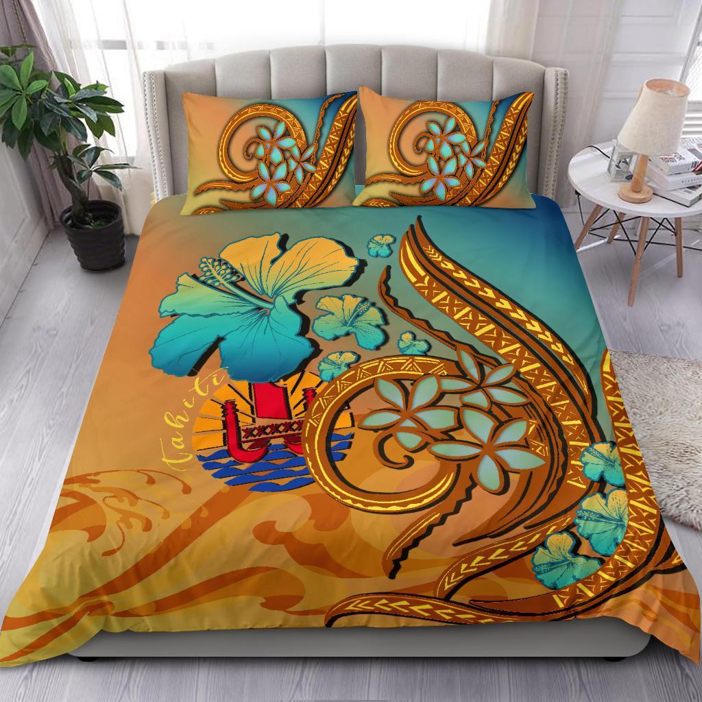 Tahiti Bedding Set Sunset Glow - Vibe Hoodie Shop