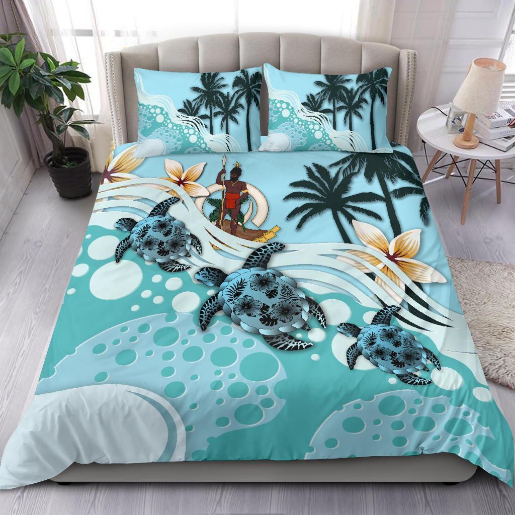 Vanuatu Bedding Set - Blue Turtle Hibiscus No - Vibe Hoodie Shop