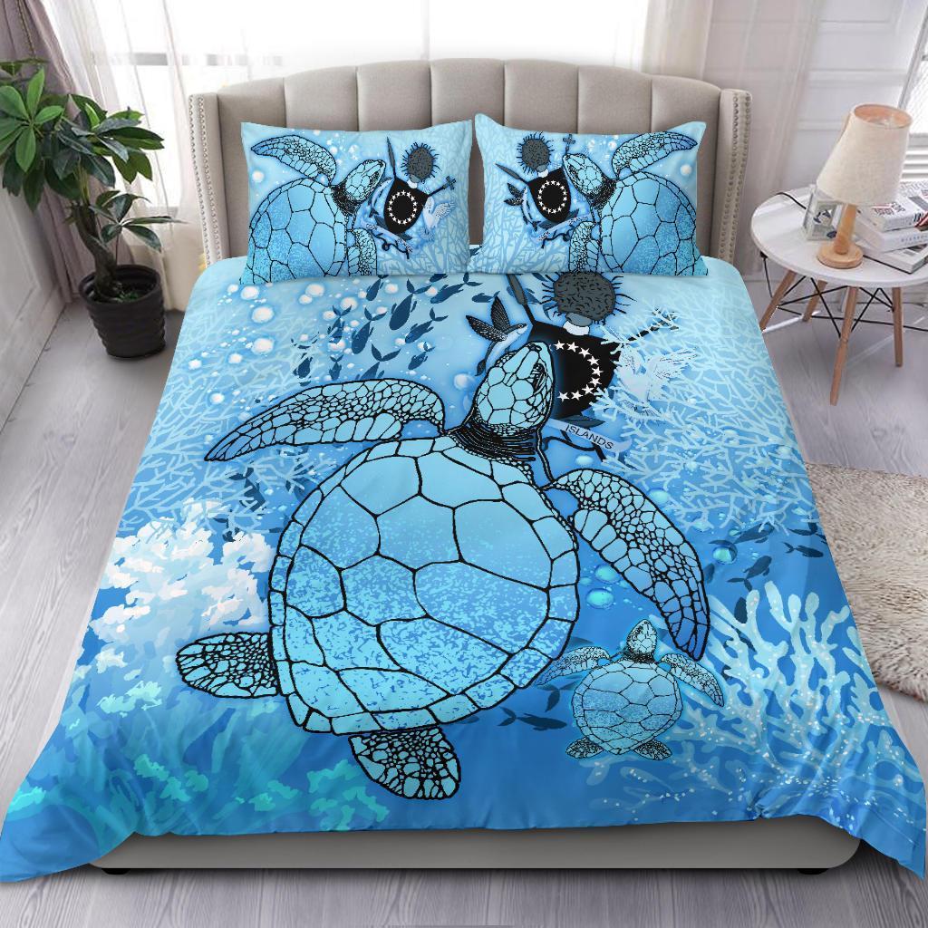 Cook Islands 1 Bedding Set - Ocean Life - Vibe Hoodie Shop