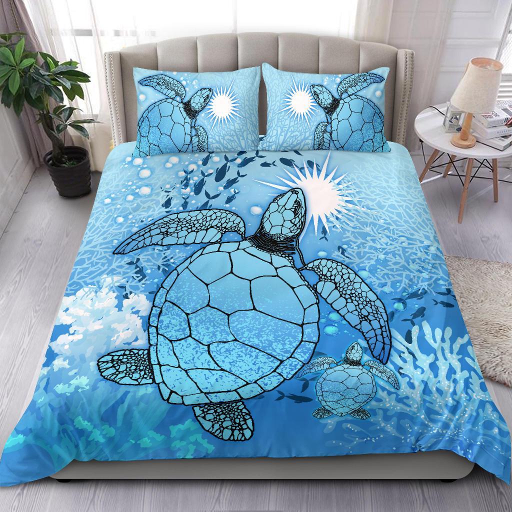 Marshall Islands Bedding Set - Ocean Life - Vibe Hoodie Shop