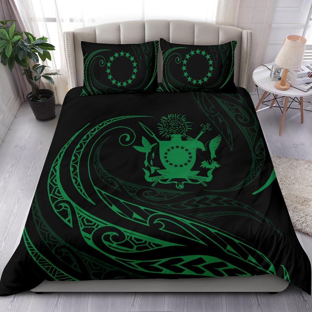 Cook Islands Bedding Set - Green - Frida Style - Vibe Hoodie Shop