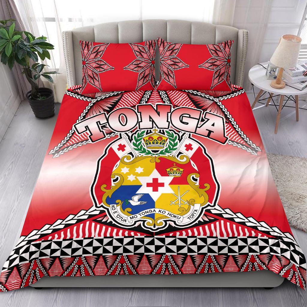 Tonga Coat Of Arms Bedding Set - Vibe Hoodie Shop