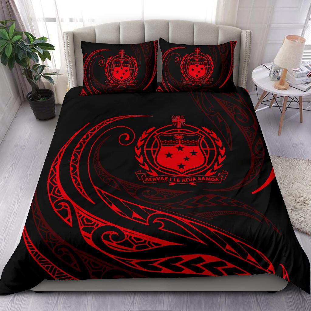 Samoa Bedding Set - Red - Frida Style - Vibe Hoodie Shop