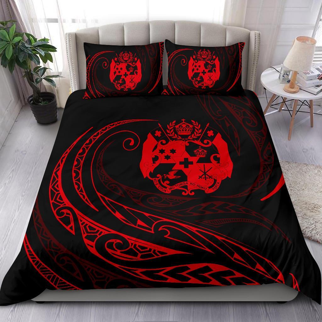 Tonga Bedding Set - Red - Frida Style - Vibe Hoodie Shop