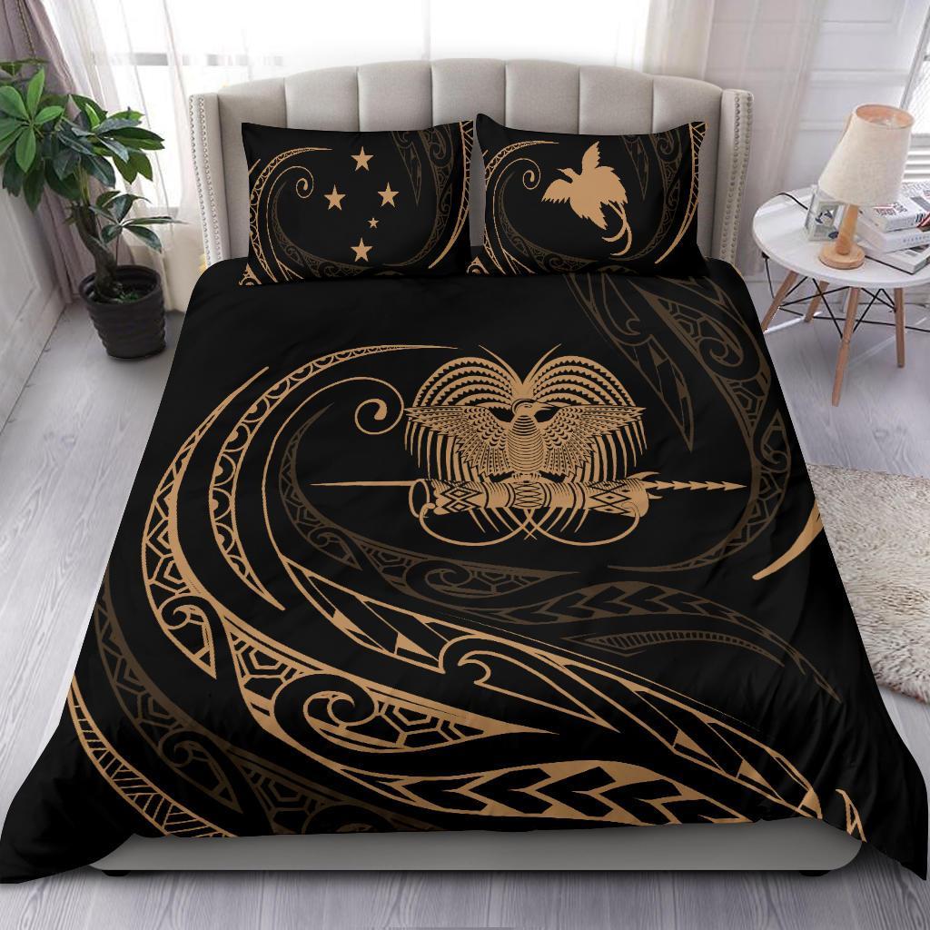 Papua New Guinea Bedding Set - Gold - Frida Style - Vibe Hoodie Shop