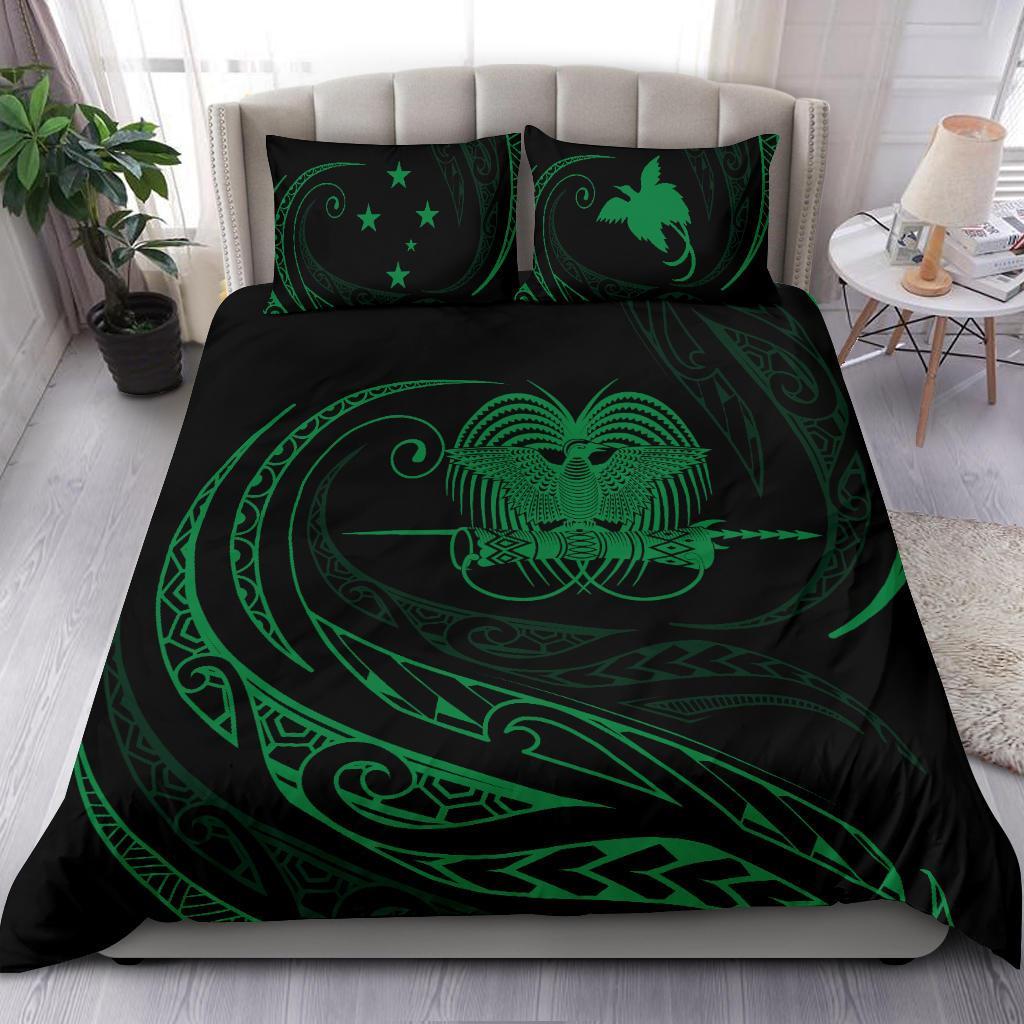 Papua New Guinea Bedding Set - Green - Frida Style - Vibe Hoodie Shop