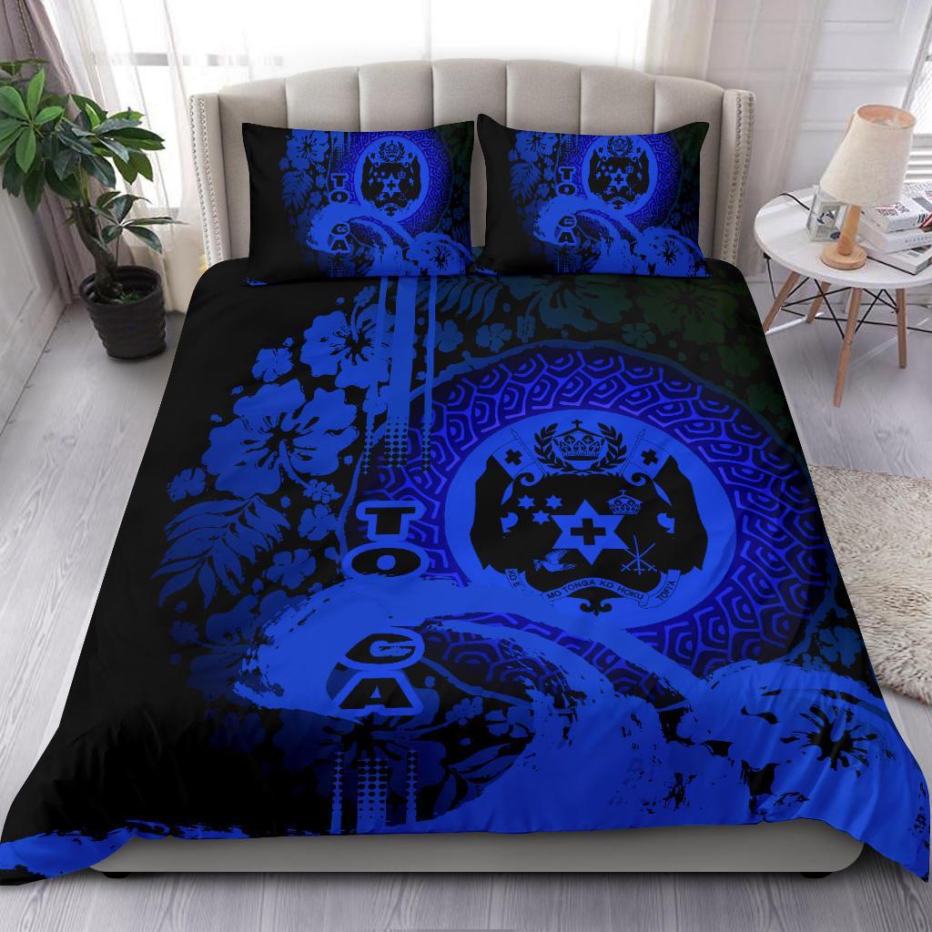 Polynesia Bedding Set Tonga Blue - Vibe Hoodie Shop