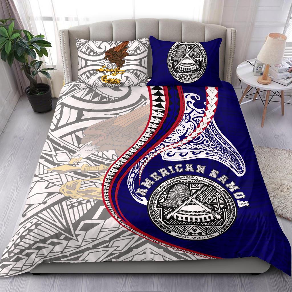 American Samoa Bedding Set Kanaloa Tatau gen AS - Vibe Hoodie Shop