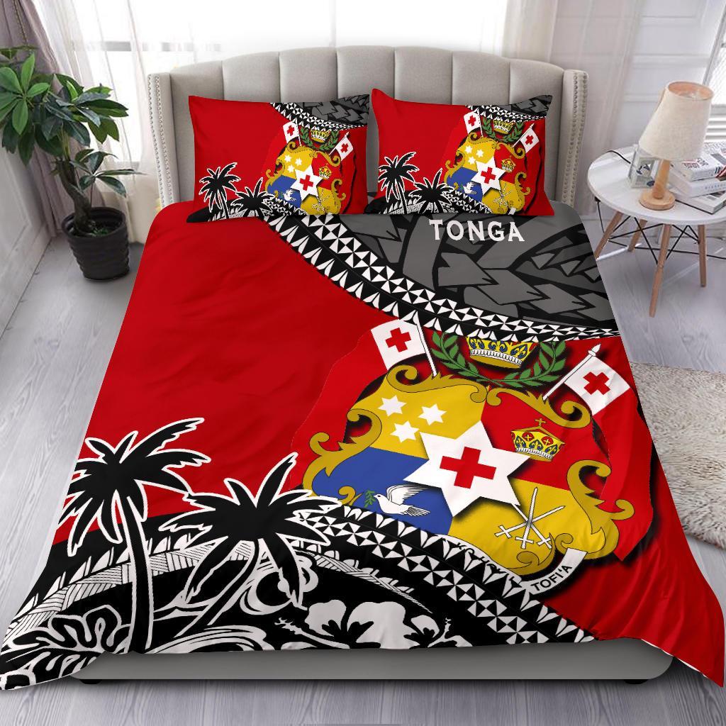 Tonga Bedding Set Polynesian Style Fall In The Wave - Vibe Hoodie Shop