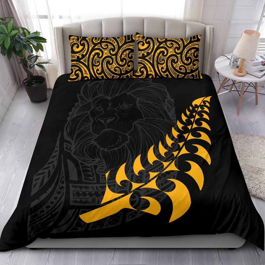 New Zealand Maori Lion Rugby Bedding Set - Vibe Hoodie Shop