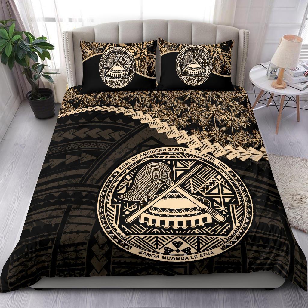 American Samoa Bedding Set Golden Coconut - Vibe Hoodie Shop