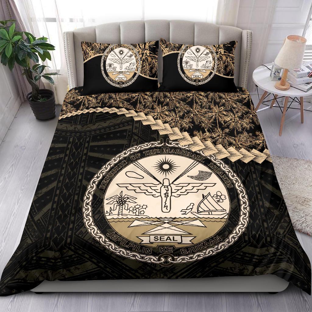 Marshall Islands Bedding Set Golden Coconut - Vibe Hoodie Shop