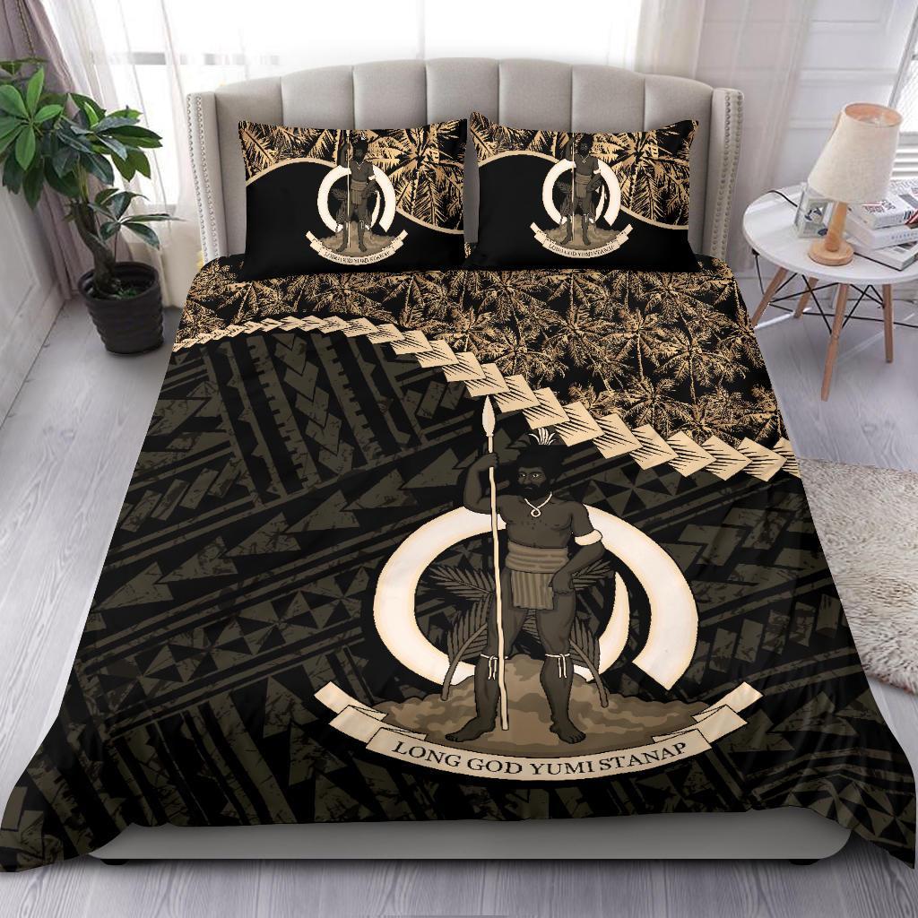 Vanuatu Bedding Set Golden Coconut 01 - Vibe Hoodie Shop