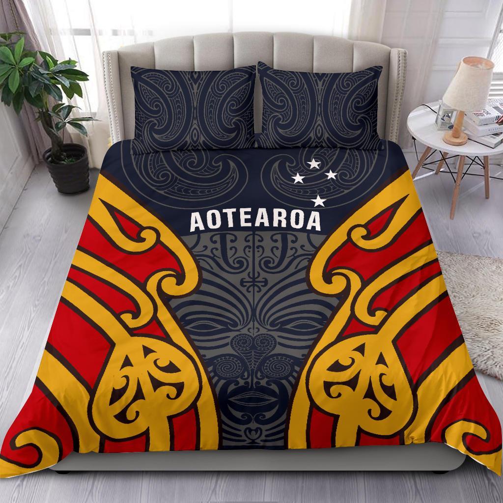 Aotearoa Bedding Set Maori Moko - Vibe Hoodie Shop