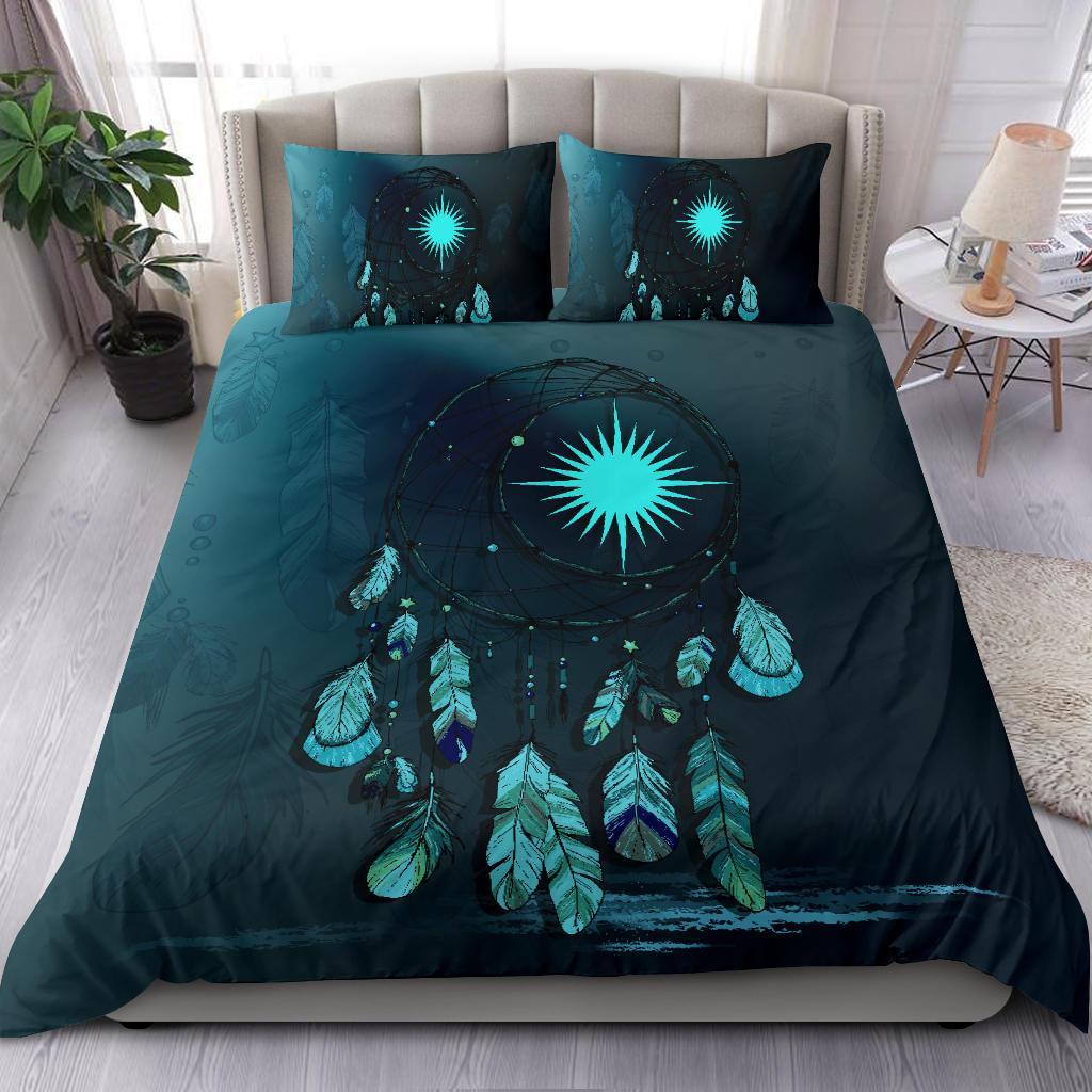 Marshall Islands Bedding Set Dreamcatcher Blue - Vibe Hoodie Shop