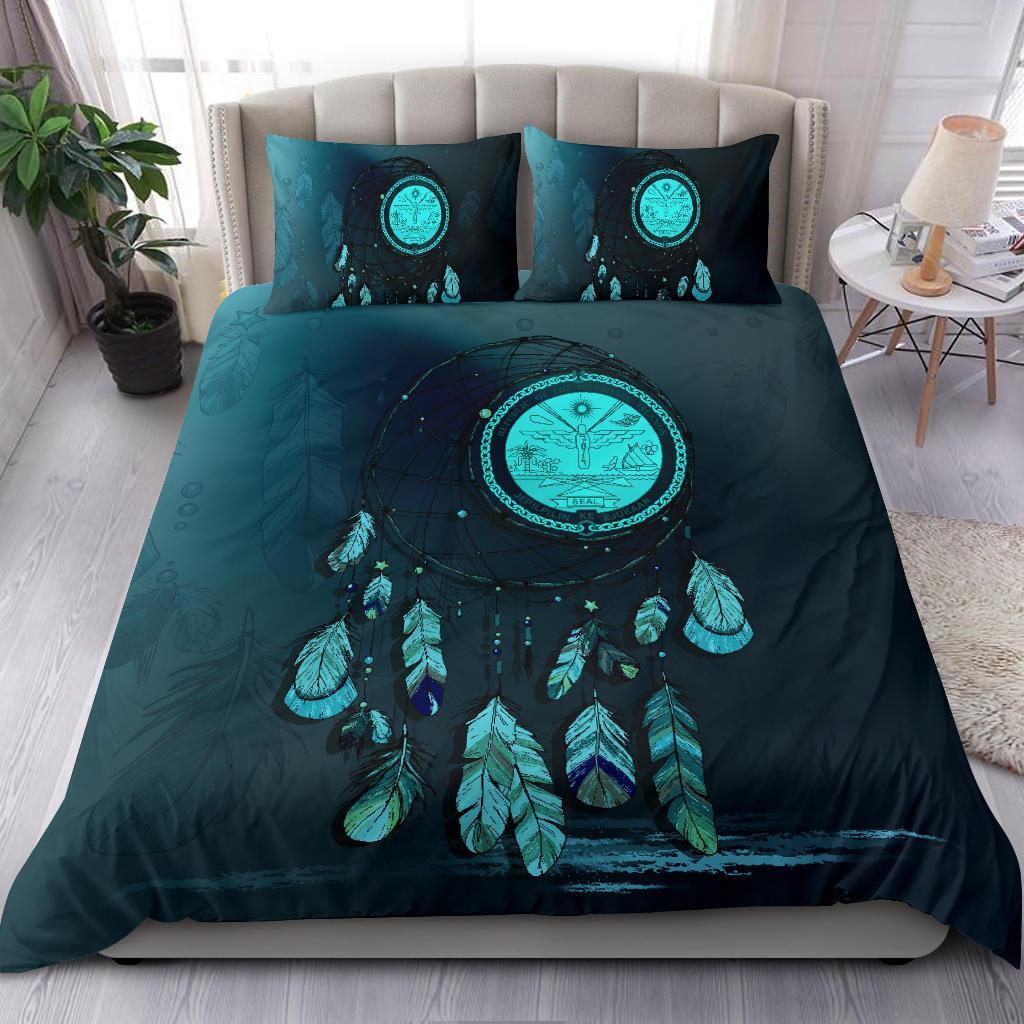 Marshall Islands Bedding Set Dreamcatcher Blue - Vibe Hoodie Shop