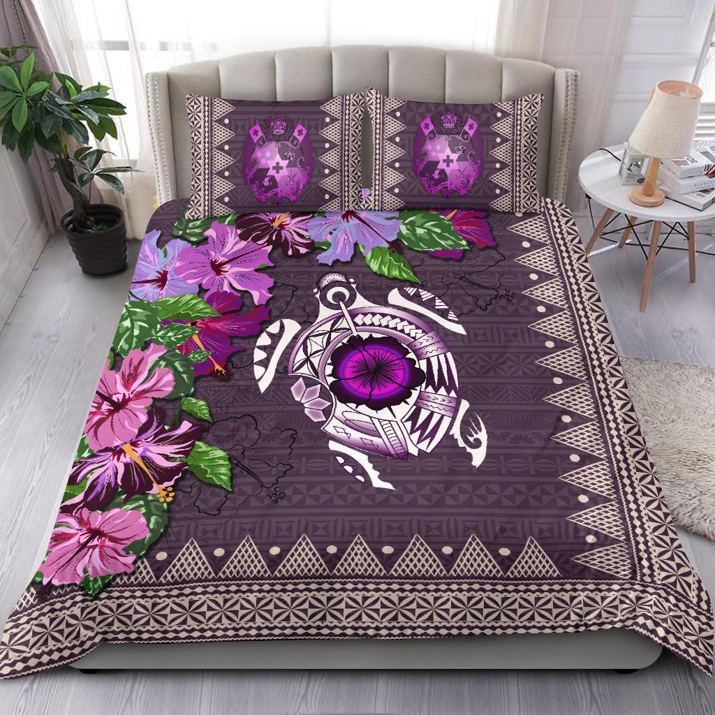 Tonga Bedding Set - Turtle Hibiscus - Vibe Hoodie Shop