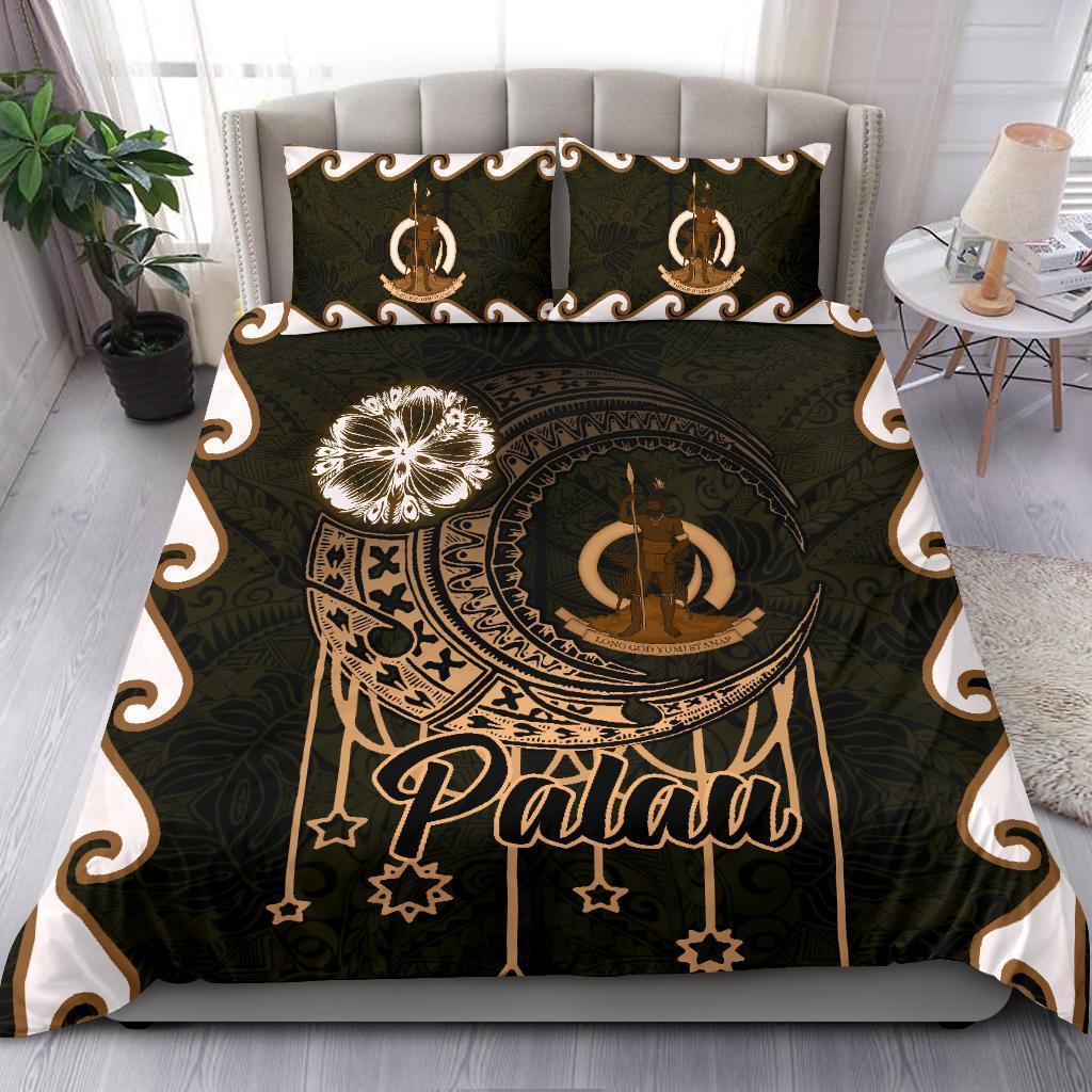 Vanuatu Coat Of Arms Bedding Set, Polynesian Duvet Cover And Two Pillow Cases - Vibe Hoodie Shop