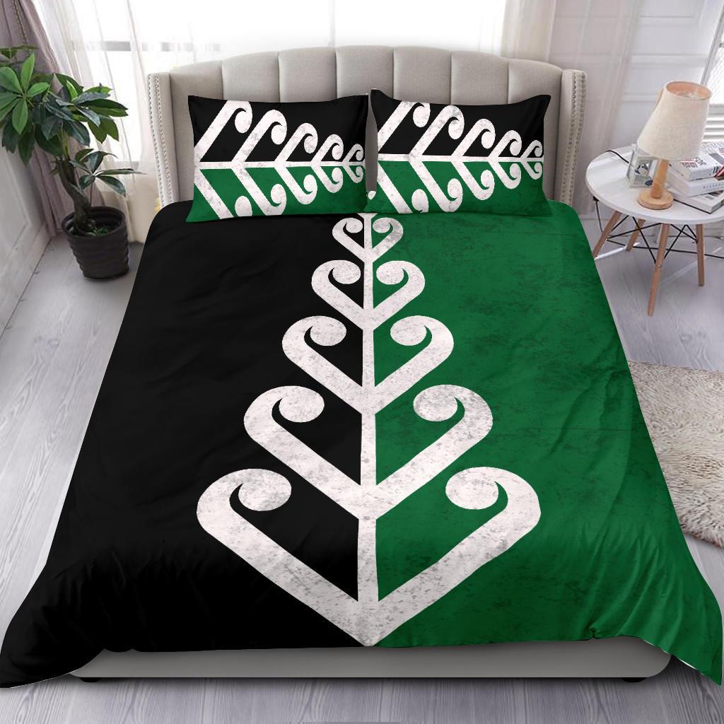 New Zealand Koru Fern Flag Bedding Set - Vibe Hoodie Shop