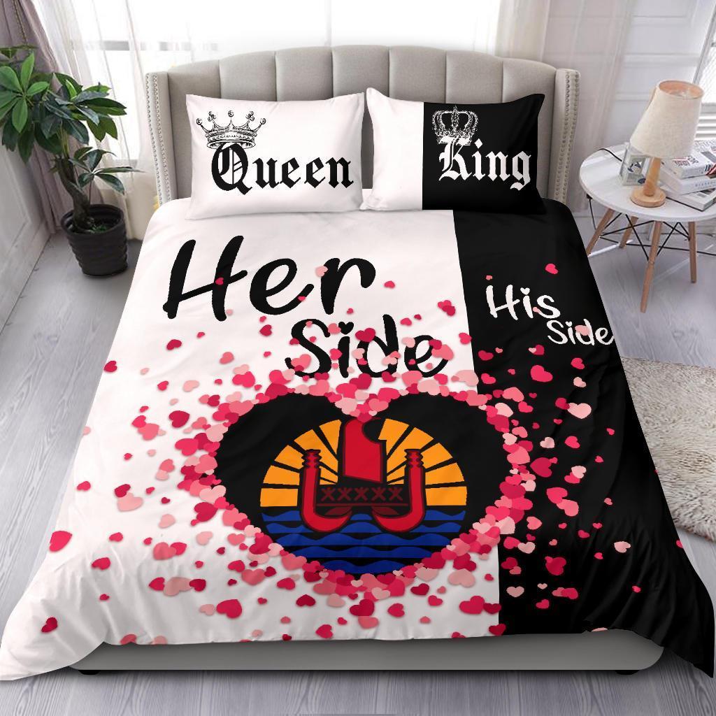 Tahiti Bedding Set Couple King/Queen Her Side/His Side - Vibe Hoodie Shop