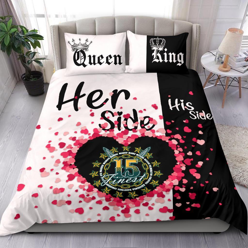 Cook Islands Bedding Set Couple King/Queen Her Side/His Side - Vibe Hoodie Shop