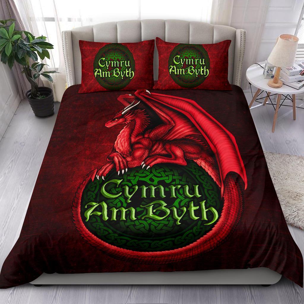 Wales Bedding Set - Cymru Am Byth - Vibe Hoodie Shop