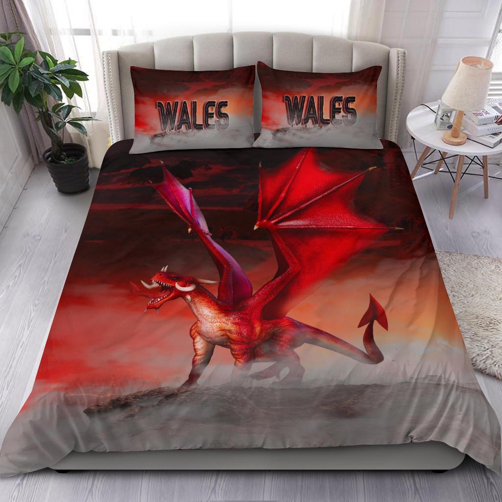 Wales Bedding Set - Dragon Ty Mawr Lighthouse - Vibe Hoodie Shop