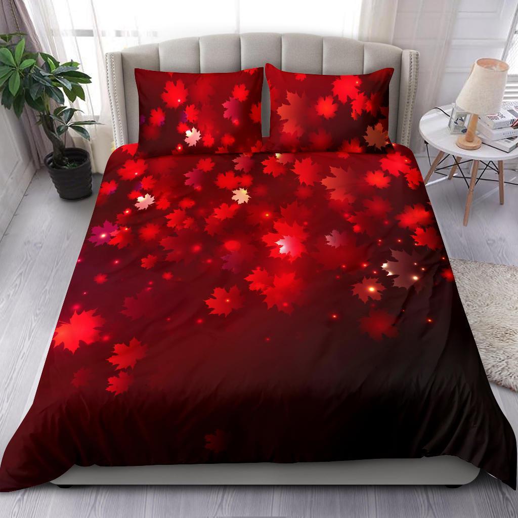 Canada Maple Leaf Bedding Set - Vibe Hoodie Shop