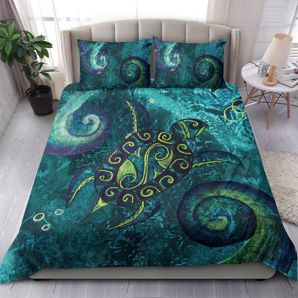 New Zealand Bedding Set Turtle With Koru - Vibe Hoodie Shop