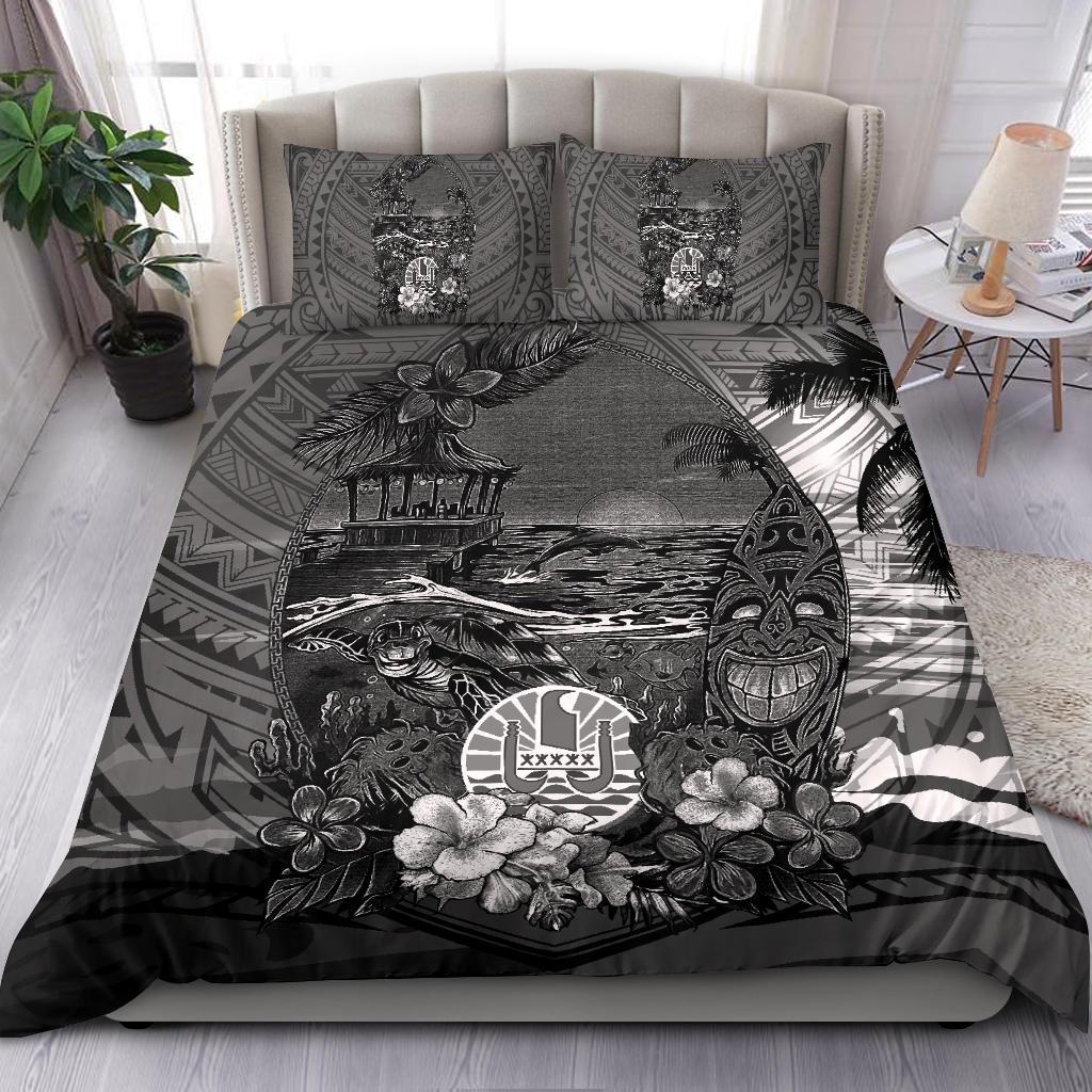 Tahiti Bedding Set Natural Beach - Black Version - Vibe Hoodie Shop