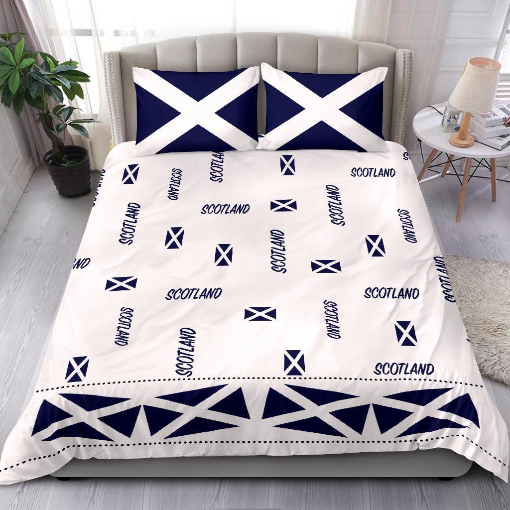 Scotland Bedding Set Flag And Text SC - Vibe Hoodie Shop