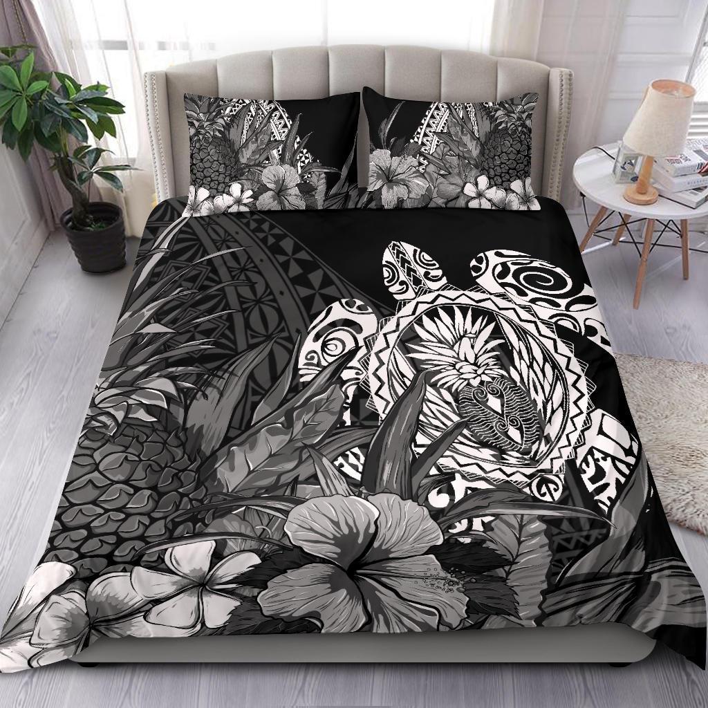 Polynesian Turtle Pineapple Bedding Set - Vibe Hoodie Shop