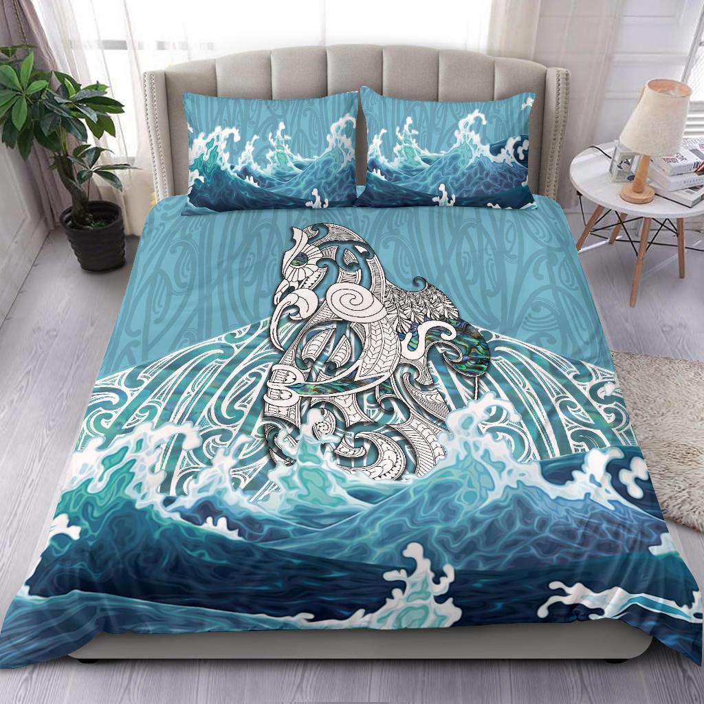 Maori Manaia The Blue Sea Bedding Set - Vibe Hoodie Shop