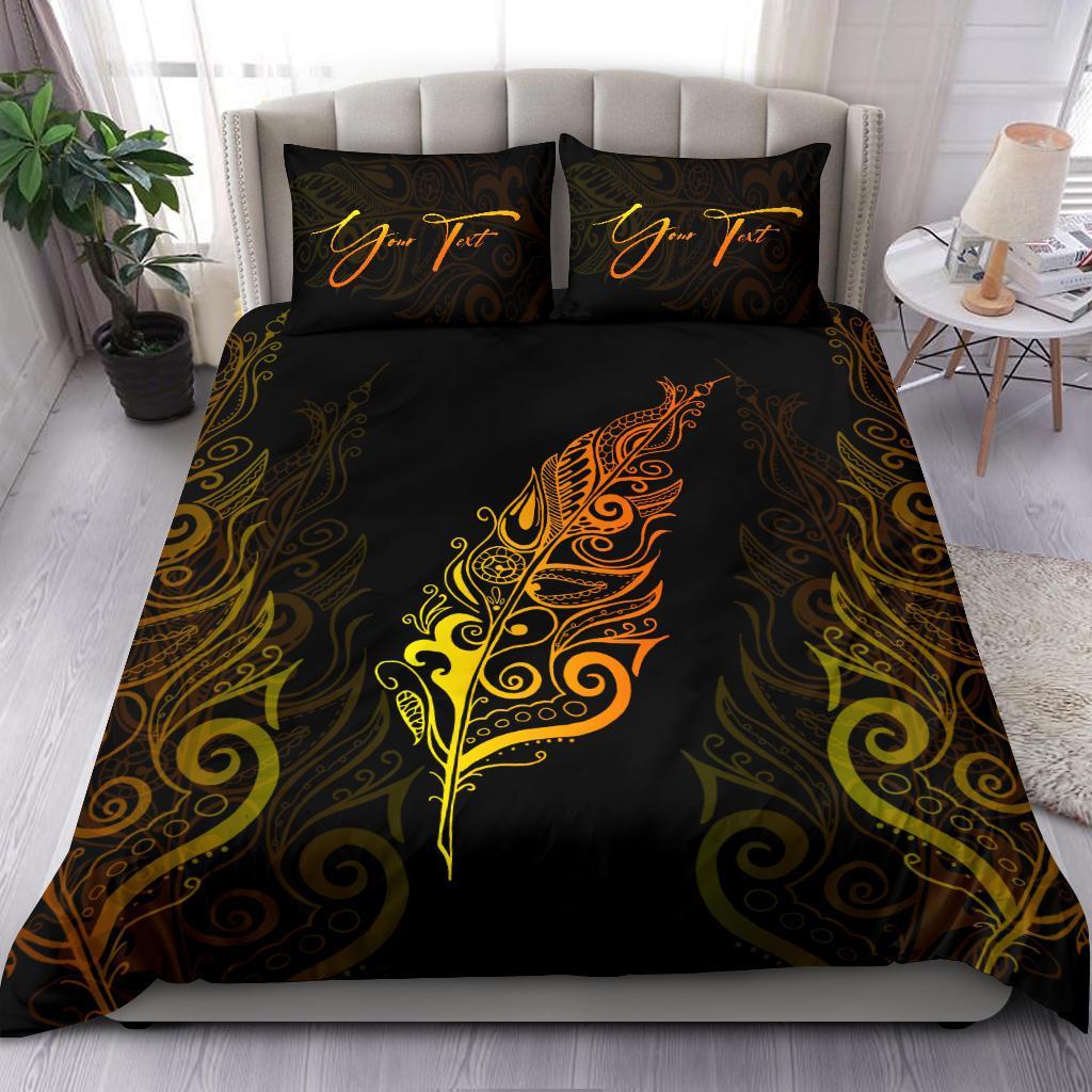 Signature Custom, Light Silver Fern Bedding Set Sunrise Vibe - Vibe Hoodie Shop