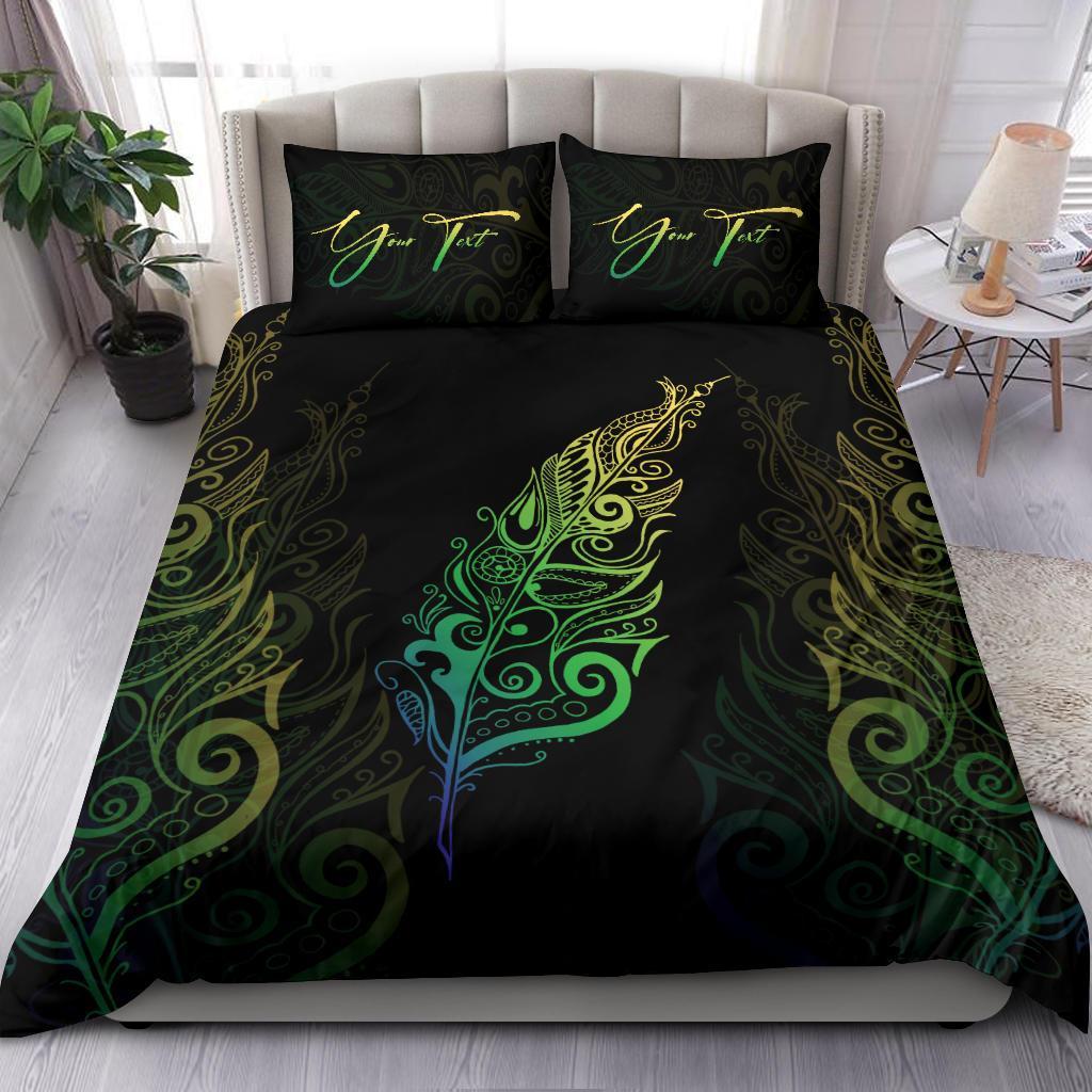 Signature Custom, Light Silver Fern Bedding Set Green - Vibe Hoodie Shop