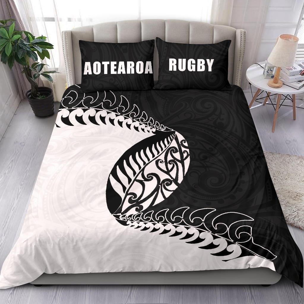 Aotearoa Rugby Fern Bedding Set - Vibe Hoodie Shop