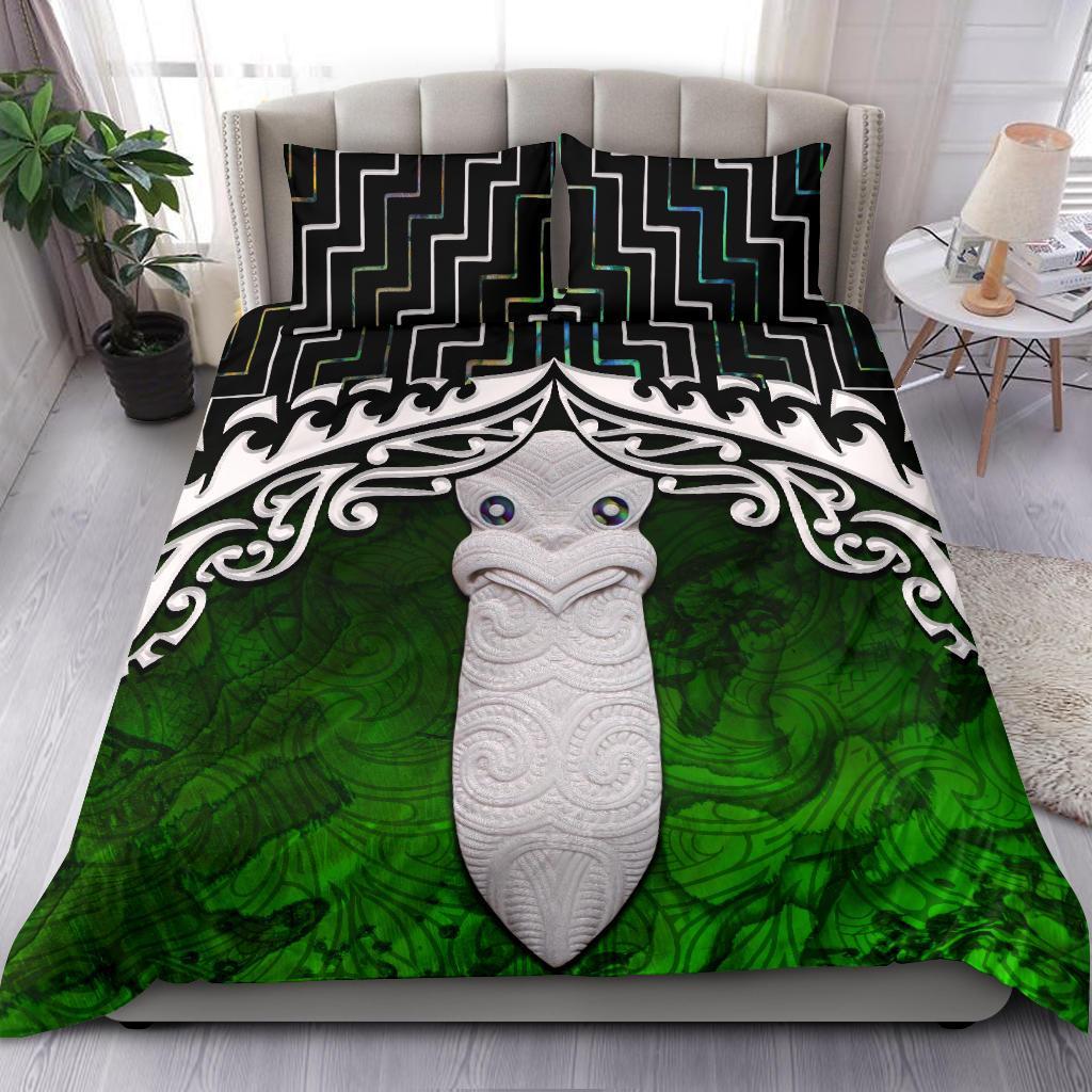 New Zealand Maori Taiaha Mauri Poutama Bedding Set - Vibe Hoodie Shop