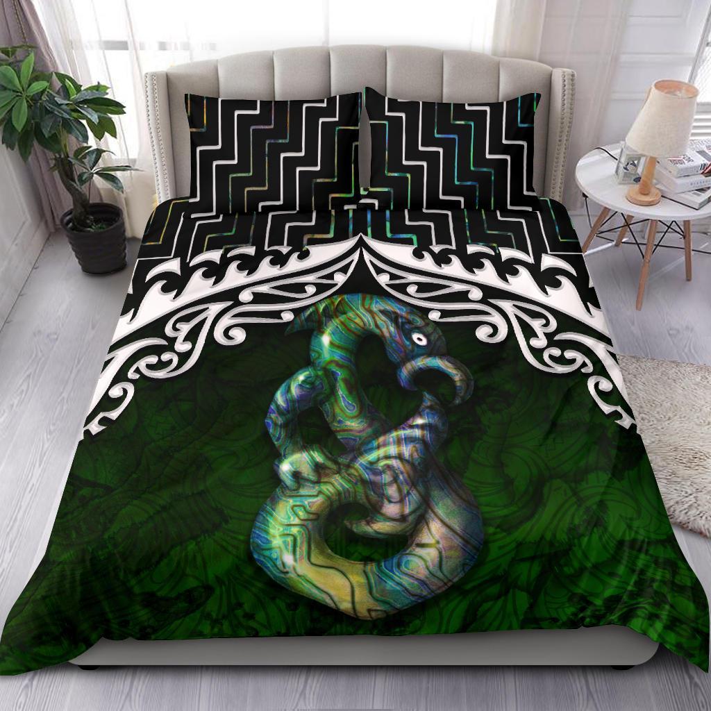 New Zealand Maori Manaia Poutama Bedding Set - Vibe Hoodie Shop