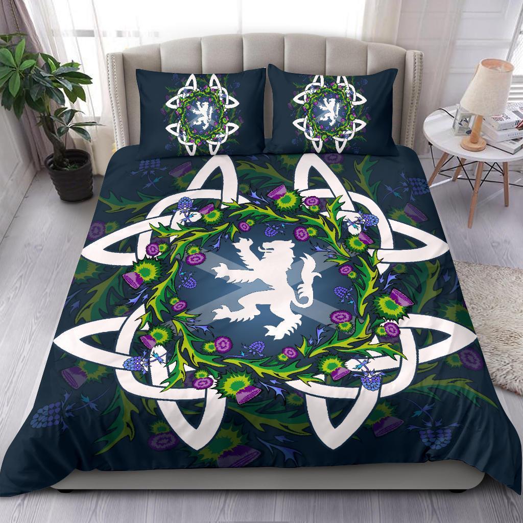 Scotland Bedding Set - Thistle Celtic Bedding Set - Vibe Hoodie Shop