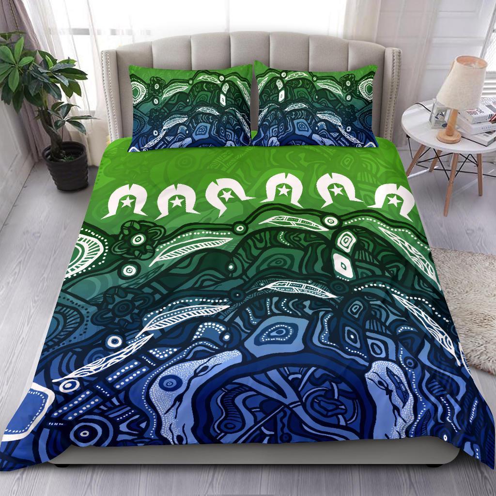 Torres Strait Islands Bedding Set - Blue - Vibe Hoodie Shop