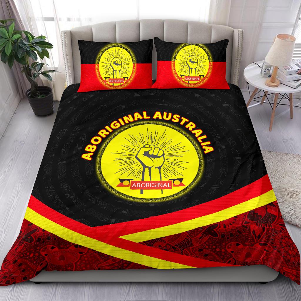 Bedding Sets - Aboriginal Flag And Animals Pattern - Vibe Hoodie Shop