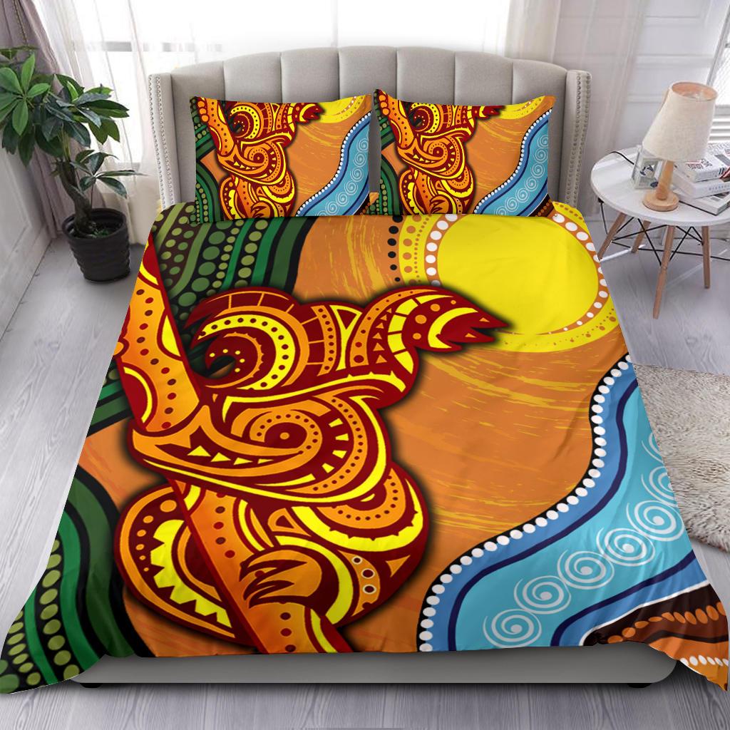 Bedding Set - Australian Aboriginal Dot Painting Koala - Vibe Hoodie Shop