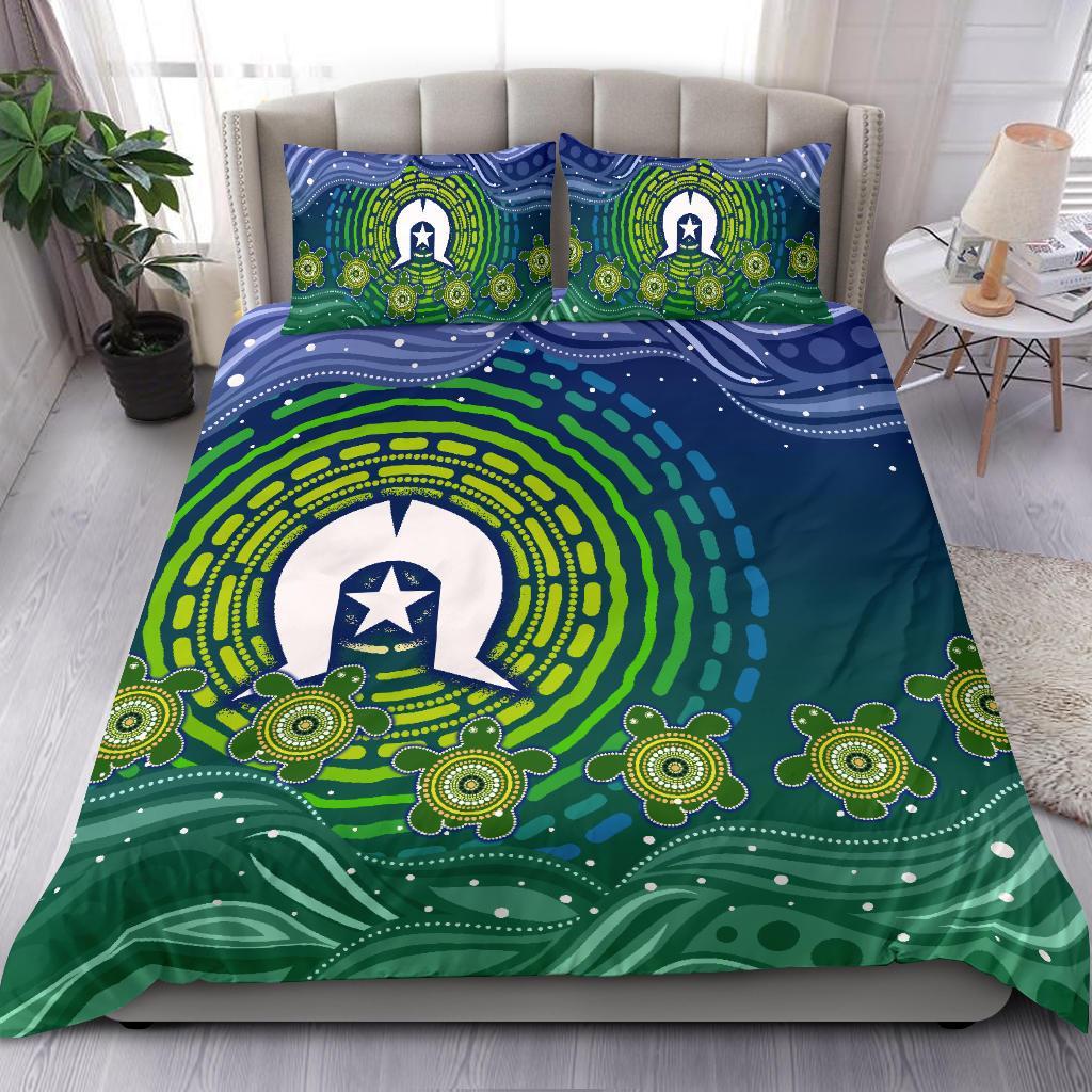 Torres Strait Islanders Bedding Set - Aboriginal Turtle - Vibe Hoodie Shop