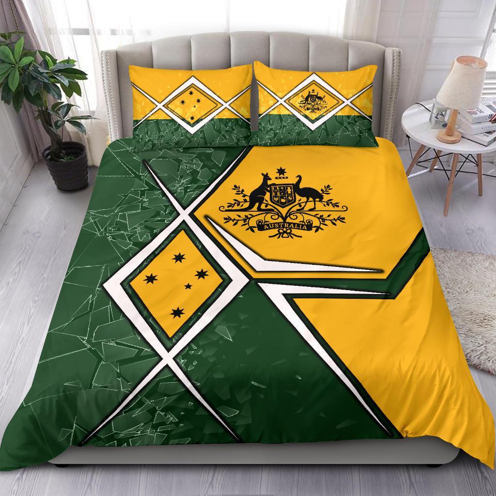 Bedding Set - Aussie Flag (Green) - Vibe Hoodie Shop