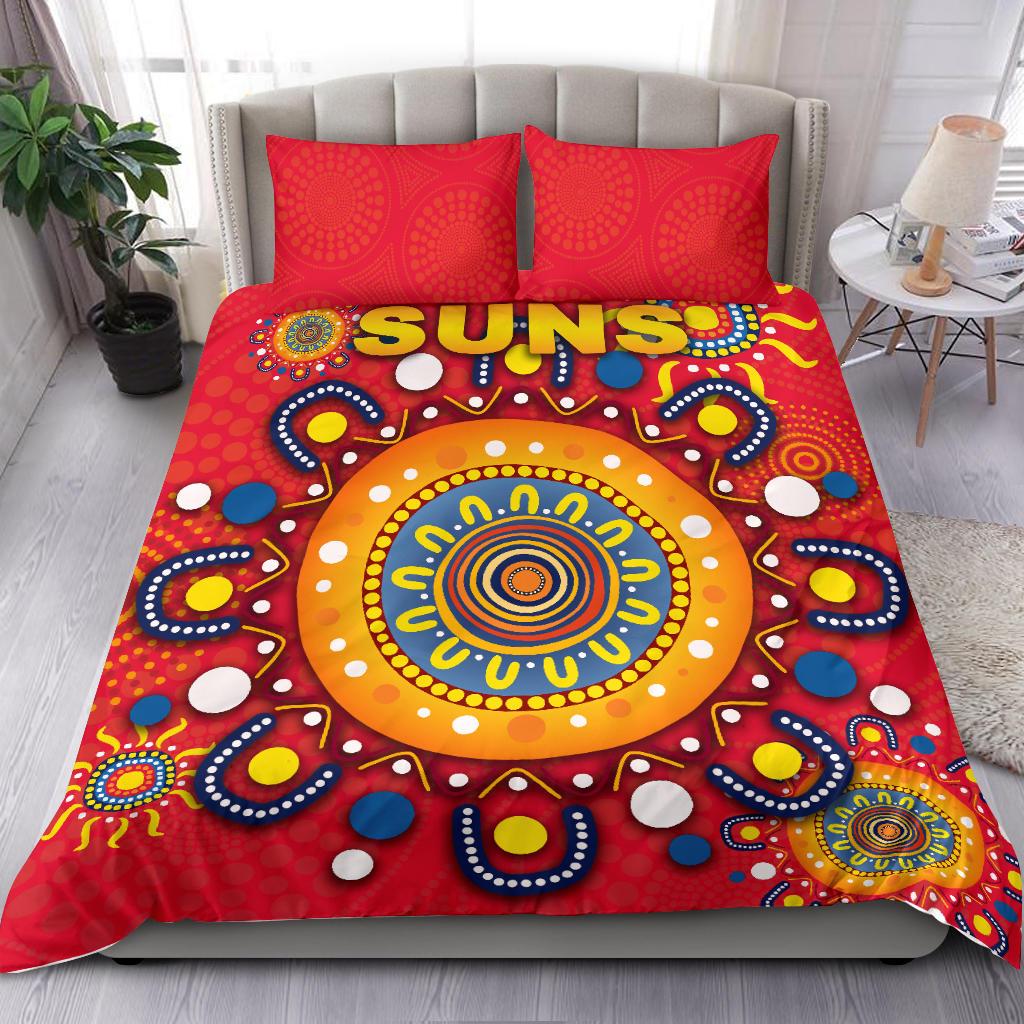 Gold Coast Bedding Set Suns Indigenous - Vibe Hoodie Shop