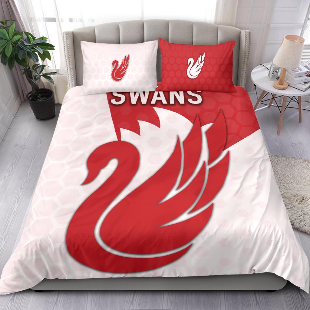 Sydney Bedding Set Swans - Vibe Hoodie Shop